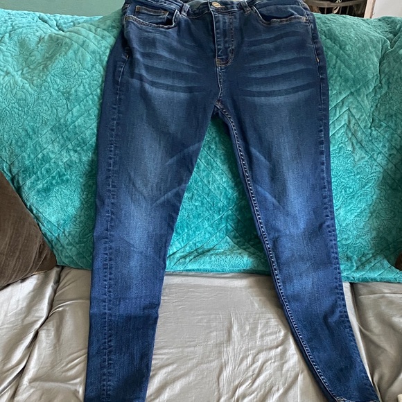 Men's Dark Blue Skinny Jeans - Picture 2 of 2